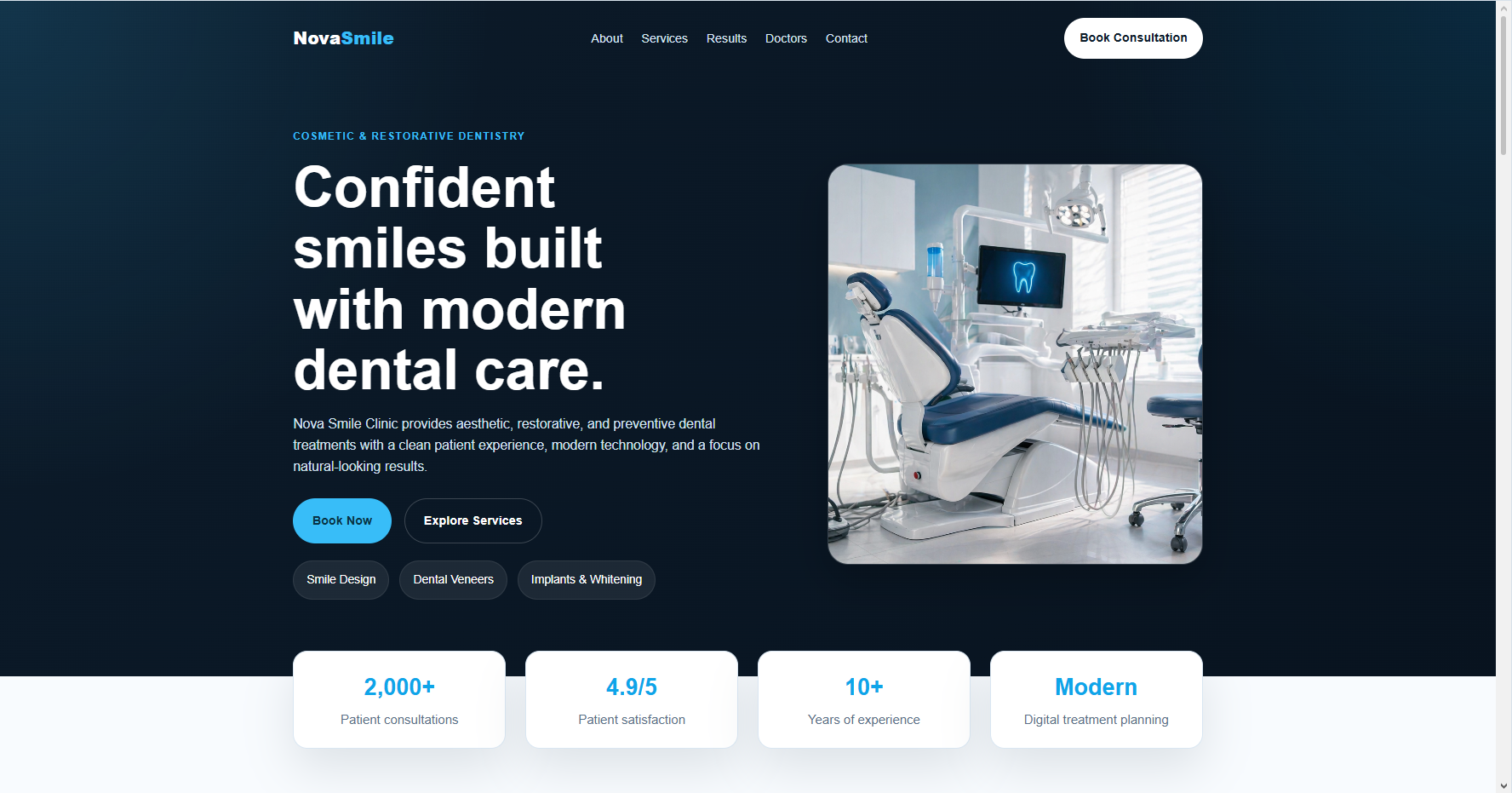 Nova Smile Clinic project preview